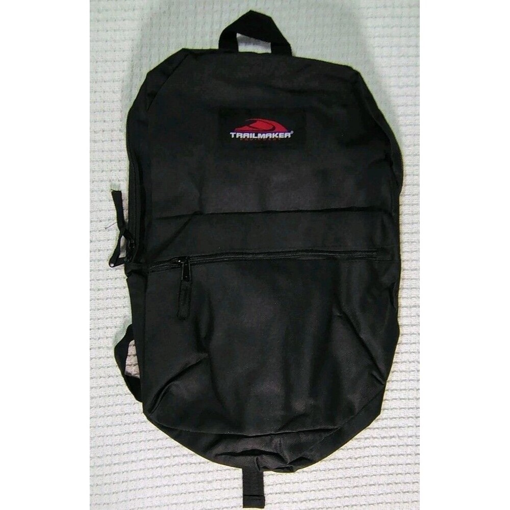 Trailmaker Classic 17 Inch Black Backpack Padded Outdoors Hiking Fishing Nature
